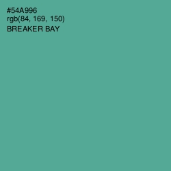 #54A996 - Breaker Bay Color Image