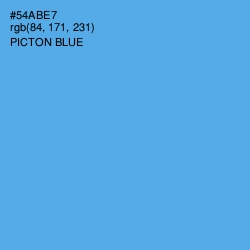 #54ABE7 - Picton Blue Color Image