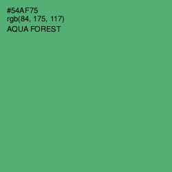 #54AF75 - Aqua Forest Color Image