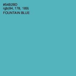 #54B2BD - Fountain Blue Color Image
