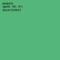 #54B679 - Aqua Forest Color Image