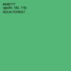 #54B777 - Aqua Forest Color Image