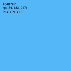 #54B7F7 - Picton Blue Color Image
