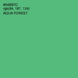 #54BB7C - Aqua Forest Color Image