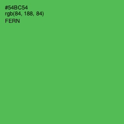 #54BC54 - Fern Color Image