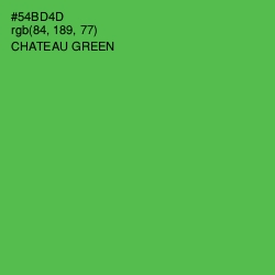 #54BD4D - Chateau Green Color Image