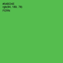 #54BD4E - Fern Color Image