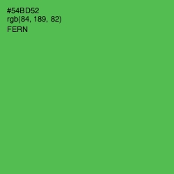 #54BD52 - Fern Color Image