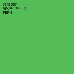 #54BD57 - Fern Color Image
