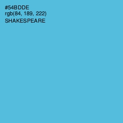 #54BDDE - Shakespeare Color Image