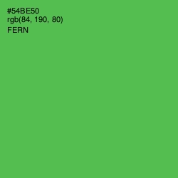 #54BE50 - Fern Color Image