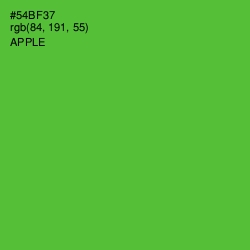 #54BF37 - Apple Color Image