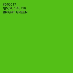 #54C017 - Bright Green Color Image