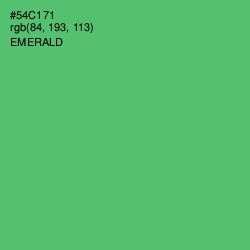 #54C171 - Emerald Color Image