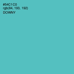 #54C1C0 - Downy Color Image