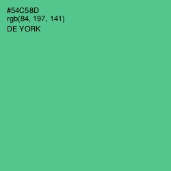 #54C58D - De York Color Image