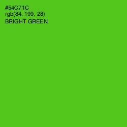 #54C71C - Bright Green Color Image