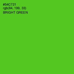 #54C721 - Bright Green Color Image