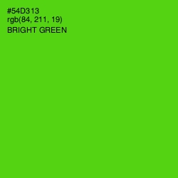 #54D313 - Bright Green Color Image