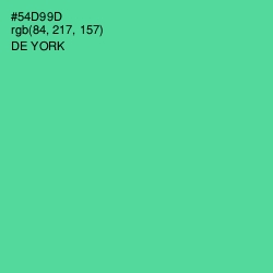 #54D99D - De York Color Image