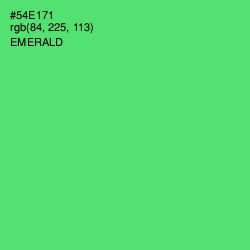 #54E171 - Emerald Color Image