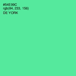#54E99C - De York Color Image