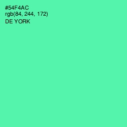 #54F4AC - De York Color Image