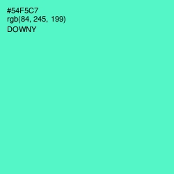 #54F5C7 - Downy Color Image