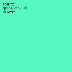 #54F7C1 - Downy Color Image