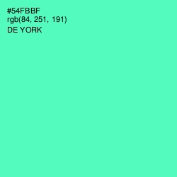 #54FBBF - De York Color Image