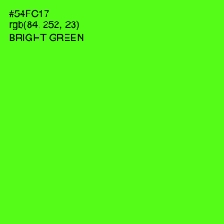 #54FC17 - Bright Green Color Image