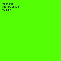 #54FE05 - Bright Green Color Image