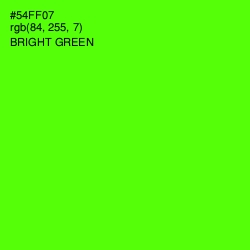 #54FF07 - Bright Green Color Image