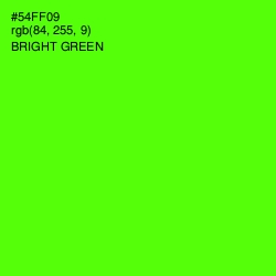 #54FF09 - Bright Green Color Image