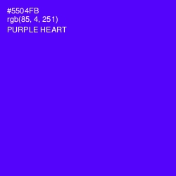 #5504FB - Purple Heart Color Image