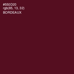 #550D20 - Bordeaux Color Image