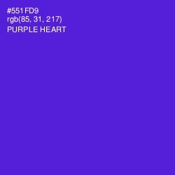#551FD9 - Purple Heart Color Image