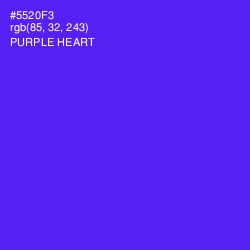 #5520F3 - Purple Heart Color Image