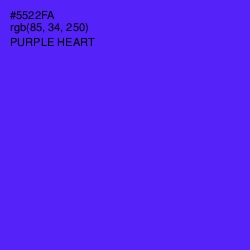 #5522FA - Purple Heart Color Image