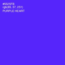 #5525FB - Purple Heart Color Image