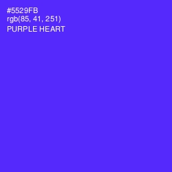 #5529FB - Purple Heart Color Image