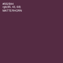 #552B44 - Matterhorn Color Image