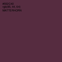 #552C40 - Matterhorn Color Image