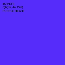 #552CF9 - Purple Heart Color Image