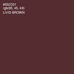 #552D31 - Livid Brown Color Image