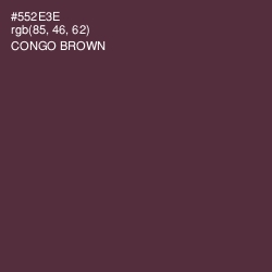 #552E3E - Congo Brown Color Image