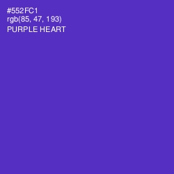 #552FC1 - Purple Heart Color Image