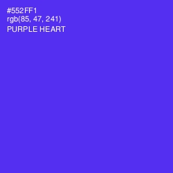 #552FF1 - Purple Heart Color Image