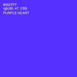 #552FFF - Purple Heart Color Image