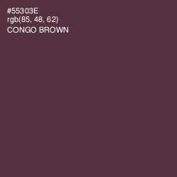 #55303E - Congo Brown Color Image